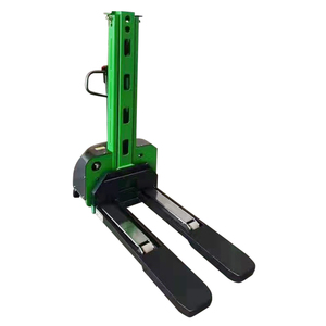 半電気式便利なフォークリフト500kg 1000kg 700kg 1500kg自動装填式スタッカーローディングトラック - Product Image 4