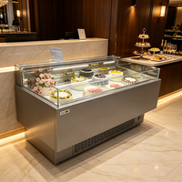 Vitrine Réfrigérée Personnalisée ODM pour Gâteaux, en Verre Trempé, avec Dégivrage Automatique, Idéale pour Pâtisseries Commerciales et Boutiques de Chocolats