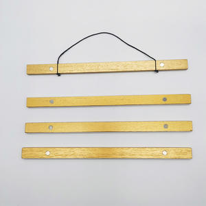 Fabricant Yukmin Rouleau suspendu en <span class=keywords><strong>bois</strong></span> massif doré personnalisé, rouleau de décoration moderne, clip pour <span class=keywords><strong>affiche</strong></span> - Product Image 5