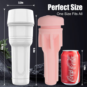Hete Aanbieding Zachte Siliconen Gemakkelijk Reinigbaar Geen Trillingen Mannelijke Masturbatie Speelgoed Handmatige Masturbator Cup - Product Image 6