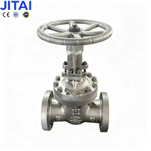 China Factory Cast Edelstahl Class150/300 Manueller Flansch schieber 4 \ "DN100 304 CF8M CF8 Rad griff ASME B16.34 - Product Image 1