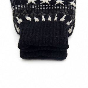 Vente directe d'usine, gants d'hiver en tricot jacquard pour adultes à écran tactile - Product Image 3