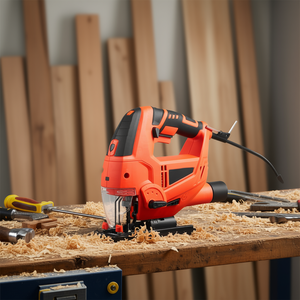 Sierra de Calar Eléctrica de 6.5 Amperios, 3000 SPM, 130 mm de Profundidad de Corte, Sierra para Madera de Grado Industrial, Herramienta Eléctrica con Cable - Product Image 2