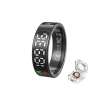 Boîte de charge pour bague intelligente JRing, compatible Bluetooth, affichage LED, suivi de la forme physique, du sommeil et de la santé, application de contrôle à distance Android