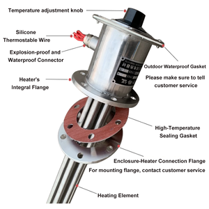 220V/380V ngâm nóng với nhiệt cho bể chứa nước và lò phản ứng - Product Image 4