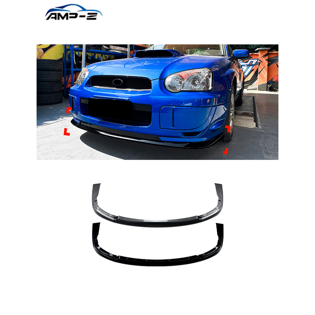 AMP-Z Wholesale Factory Price Front Bumper Lip for Subaru Impreza WRX STI 2004-05 Car Body Kit Car Accessories