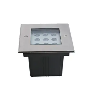 Stainless Steel IP67 Mini Size Waterproof Square Inground Deck Uplight Walkover Lights Underground Inground LED Ground Light
