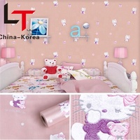Longtime Hello Kitty PVC Self-adhesive Wallpaper for Children Room Decoration