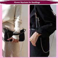 Pengiriman Cepat Gantungan Kunci Bunga Berlapis Email Estetis, Aksesoris Tas Cantik, Gantungan Kunci Bunga untuk Tas Tangan dan Ransel