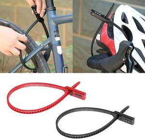 Serrure <span class=keywords><strong>de</strong></span> casque <span class=keywords><strong>de</strong></span> vélo à 3 chiffres combinaison fermeture éclair câble <span class=keywords><strong>de</strong></span> verrouillage électrique vélo Scooter moto antivol vélo serrure VTT <span class=keywords><strong>route</strong></span> - Product Image 4