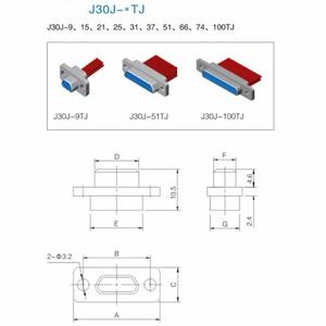 ข้อต่อแบบสี่เหลี่ยม J30J-31TJL/J30J-31TJL แบบสองขั้วต่อ 31 พิน รุ่นขายดี ปรับแต่งได้ - Product Image 4