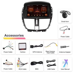 Autoradio Android dédié Peugeot 207 Podofo 7 pouces 2+64 Go CarPlay sans fil Android Auto GPS WiFi FM RDS OEM - Product Image 6