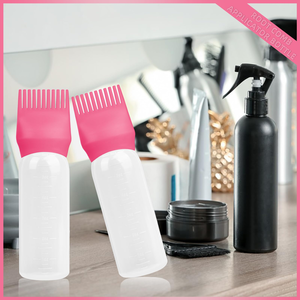 Wholesale Professional Custom Salon <b>Empty</b> clear pp Plastic 180ml Squeeze Applicator <b>Bottles</b> for Hair Oil Hair Dye <b>Bottle</b> - Product Image 3