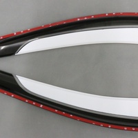 Pare-pluie pour portière de voiture, déflecteur de vent pour vitre latérale, protection et décoration, matériau PMMA/PC noir, installation par ruban adhésif 3M, compatible