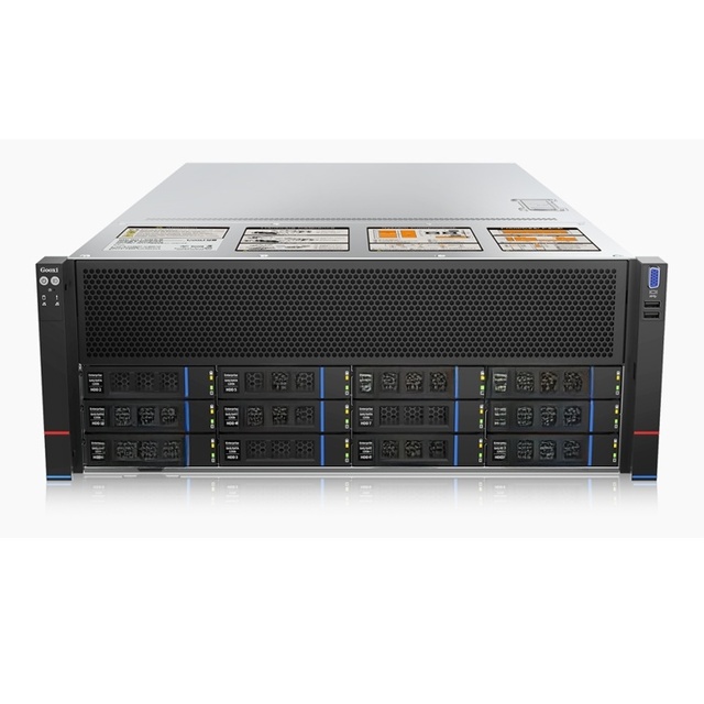 Ai Computing 4U 4xGeForce RTX 4090 24GB Dual Intel Xeon 6534 32GB DDR5 2x480GB SSD 2x2200W 1+1 Redundant PSU Rack Server Stock