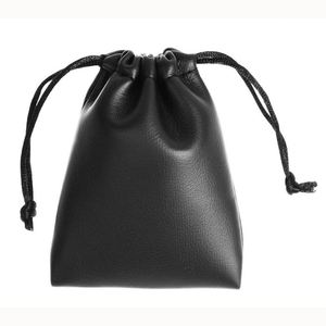 Estuche de Cuero PU Negro con Doble Cordón para Micrófono y Auriculares con Protección Duradera - Product Image 5