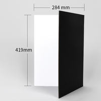 Carton réflecteur 3-en-1 A3 pour photographie, blanc, noir, argent, diffuseur de lumière, fond pour studio