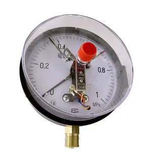 Stainless steel magnetic assisted electric contact pressure gauge