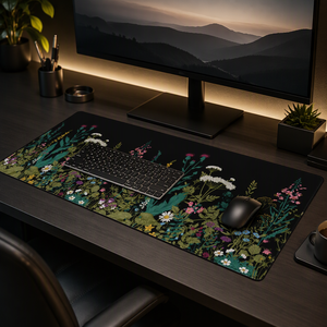 Custom Oversized Gaming Mouse Pad Floral Desk Mat Non Slip Rubber Extended Precision for Office Home - Product Image 3