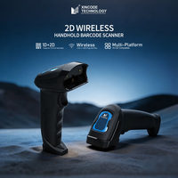 Pemindai Kode QR Nirkabel 2.4G Pembaca Barcode USB Berkabel Pemindai Barcode Genggam 2D untuk Pembacaan Barcode Cepat dan Akurat