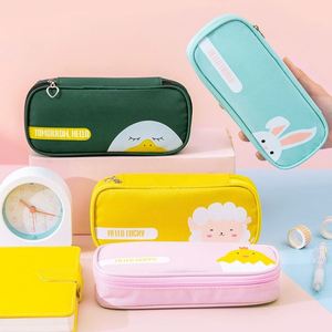 Étui à crayons personnalisé promotionnel pour l'école, étui à crayons pour enfants, étui à crayons coréen à l'effigie de dessins animés pour garçons, trousse de maquillage - Product Image 3