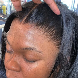 <span class=keywords><strong>SUKI</strong></span> Wear And Go Perruque de cheveux humains sans colle Bob HD Perruque à dentelle droite courte 6x4 Lace Frontal Perruques humaines pré-plumées prêtes à l'emploi - Product Image 3