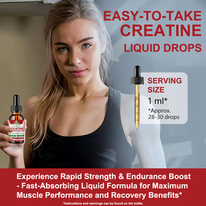 OEM Natural <b>Creatine</b> <b>Monohydrate</b> Oral Liquid Drops 2mL Dose Muscle Growth Strength Boost Energy Management Support Adult - Product Image 3