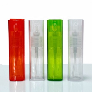 Unique Design Pocket Sized <b>Plastic</b> Square Shaped Spray Bottle Transparent 10ml Perfume Mist Spray Bottle for Hand Sanitizer - Product Image 3