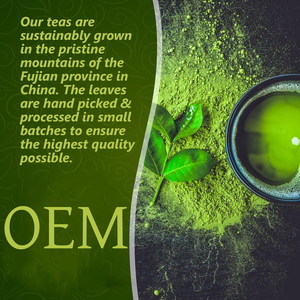 OEM organik anında kakao tozu organik kakao yaprağı ile YEŞİL ÇAY tören sınıf ince yeşil çay tozu toplu bitki çayı takviyesi - Product Image 3