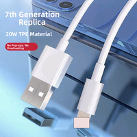 Kabel USB ke L 2A Pengisian Cepat Berkualitas Tinggi 1M untuk iPhone 14 13 12 11 10 8 7 6 Pro Max XS XR