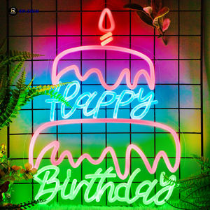 핫 트렌드 스마트 컨트롤 밝기 동기화 리듬 컬러풀 생일 LED 네온 사인 파티 축하 행사 장식 조명 - Product Image 1