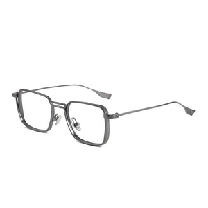 24 New Ultra-Light Classic Solid Myopia <strong>Frame</strong> for Men &amp; Women Anti-Blue Light Rimless <strong>Half</strong>-<strong>Frame</strong> with Large Face Widened Design - Product Image 5