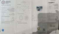 Diamante Sintético Suelto de 1 Quilate, Corte Ovalado Excelente, Brillante, Verde Intenso, Cultivado en Laboratorio, Claridad VS1, Certificado IGI