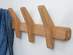 Perchero de Pared con Cuatro Ganchos, Perchero Artístico para Colgar Bolsos y Sombreros - Product Image 5