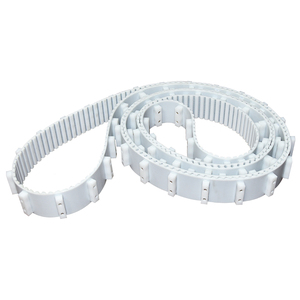 Correa Síncrona de Poliuretano Blanca con Bloque Deflector para Máquina de Clasificación Automática, Correas Transportadoras de Sincronización con Núcleo de Alambre de Acero PU - Product Image 1