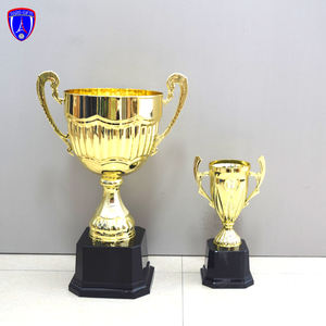 9.8 pouces # 39172-F cup, trophée de championnat de football, récompense commémorative, trophée en résine or brillant, trophée de hockey en stock - Product Image 6