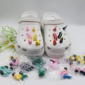 ยางอุปกรณ์เสริมรองเท้าสุดเท่สำหรับเด็ก3ชิ้น/เซ็ตงานตามสั่ง3D มังกรงูจระเข้พีวีซี - Product Image 5