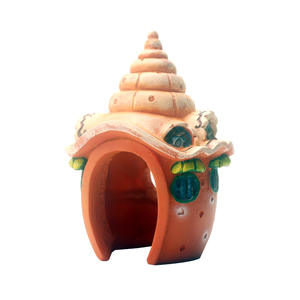 Decoración de Acuario con Planta de <span class=keywords><strong>Coral</strong></span> Artificial, Adorno para Pecera, Resina Artificial, Colorido, Pequeño, Diseño de Castillo de Dibujos Animados - Product Image 2