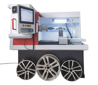 Máquina de reparación de ruedas automotrices de alta calidad de 220V, equipo de trefilado de cubo de rueda de programación gratuita