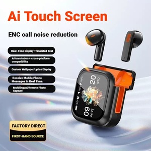 Auriculares Inalámbricos para Juegos <span class=keywords><strong>k10</strong></span> AI True Wireless con Bluetooth 5.4, Pantalla LCD, Sonido HD, Diseño Moderno, Reducción de Ruido, PK NE20 - Product Image 1