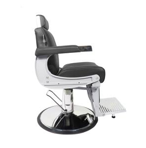 Chaise de <span class=keywords><strong>Barbier</strong></span> Takara <span class=keywords><strong>Belmont</strong></span> en Cuir Noir et Métal, Design Classique, Mobilier de Salon, Fauteuil de Coiffure Negro – Offre Spéciale - Product Image 3