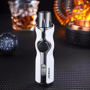 Encendedor de soplete de Metal personalizado de diseño moderno al por mayor para cigarros, cocina, encendedor de soplete de barbacoa recargable de Gas culinario - Product Image 2