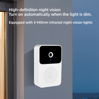 Sonnette de porte sans fil OEM Tuya App avec caméra, écran IPS 4,3 pouces, détection de mouvement 720P, interphone vidéo extérieur IP65