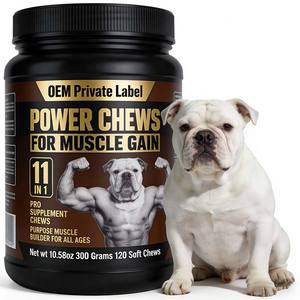 OEM/ODM High <b>Protein</b> Dog/Cat Muscle Builder Soft Chews Fast <b>Weight</b> <b>Gain</b> Muscle Growth Immune Support Customizable Formula - Product Image 1