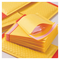 091 Enveloppes à bulles en papier kraft jaune ; Emballage rembourré épaissi, mousse pour la protection contre les chocs et les impacts ; Housses de protection pour téléphone