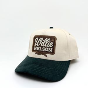 قبعة رياضية مخصصة بتصميم عتيق للجنسين مكونة من 5 ألواح من الجلد المدبوغ مع تطريز وقبعة بيسبول بلونين وحزام خلفي قابل للتعديل - Product Image 1