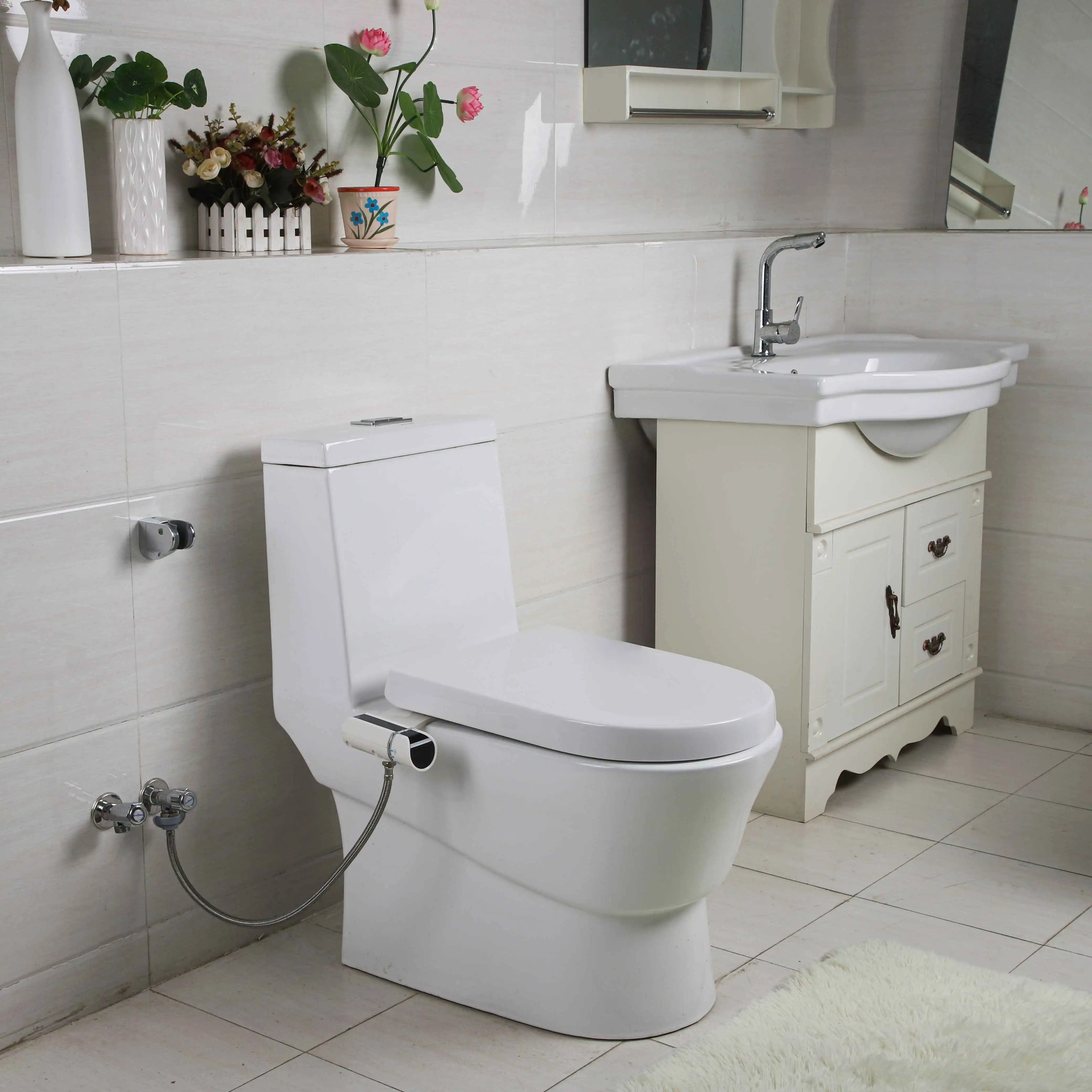 Arun shattaf nicht-elektrische toilettenwasser-sprühe heiß-und-kaltes toilettenwaschgerät waschtoilette toilettensitz-zubehör wc waschtoilette