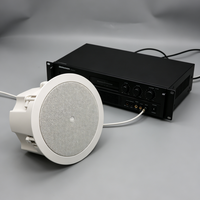 Haut-parleur de plafond encastré à faible distorsion, son clair, 30W, 92dB, woofer/tweeter 5 pouces, pour usage commercial intérieur, enceinte PA