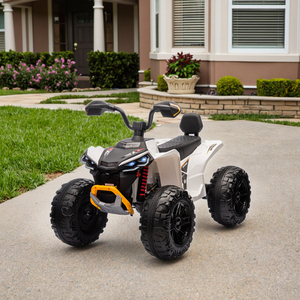 Kids 12V Ride-on Car 4 <b>Wheels</b> <b>Plastic</b> for Boys and Girls 2 to 7 Years Old - Product Image 1