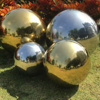 Sphère sphérique de jardin, boule de visualisation orbe de jardin, boule de visualisation en acier inoxydable pour décoration extérieure
